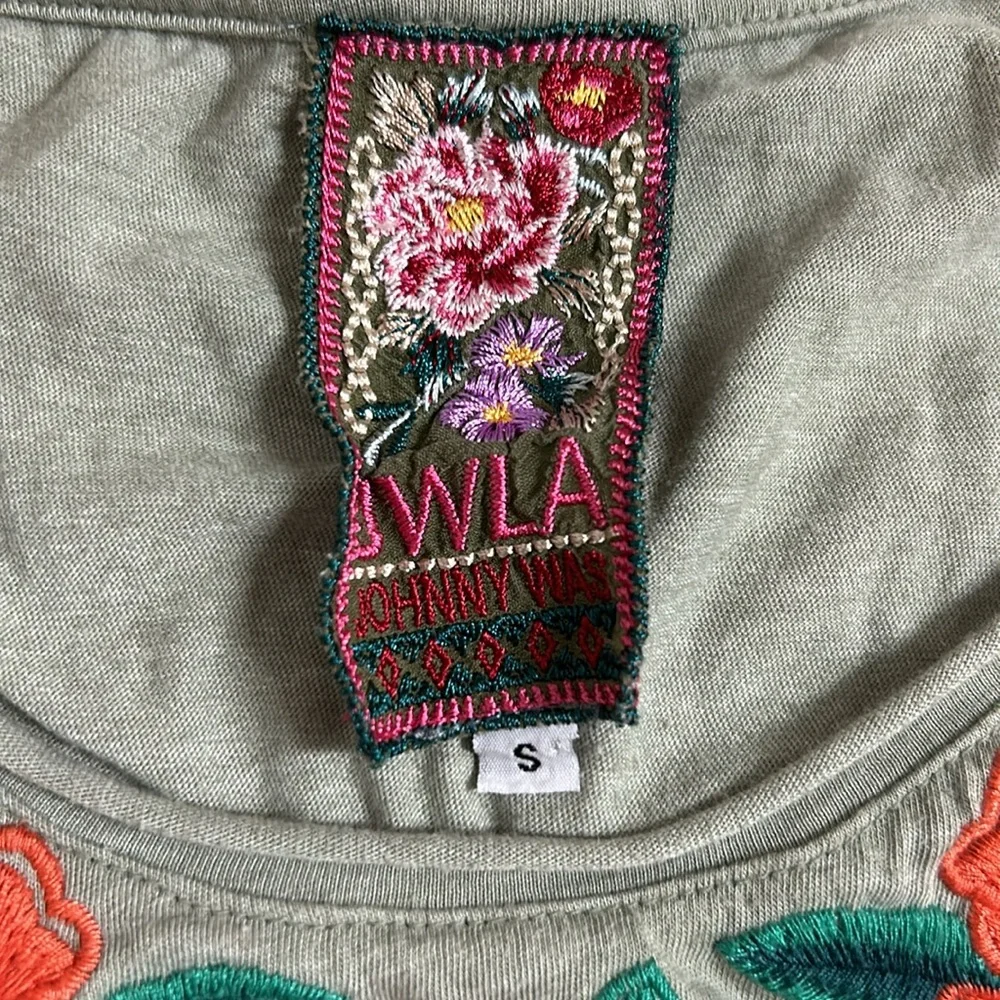 JOHNNY WAS Woman’s Tops Embroidered  Sz S - Picture 3 of 8